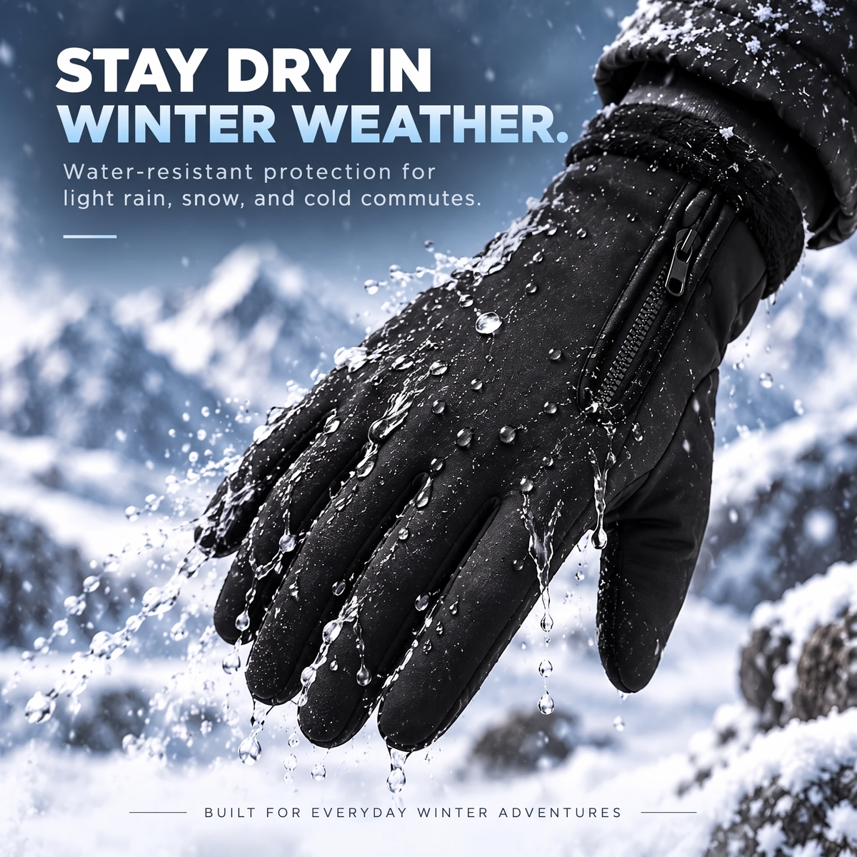 Winter Flip-Top Touchscreen Gloves – Warm, Windproof & Water-Resistant