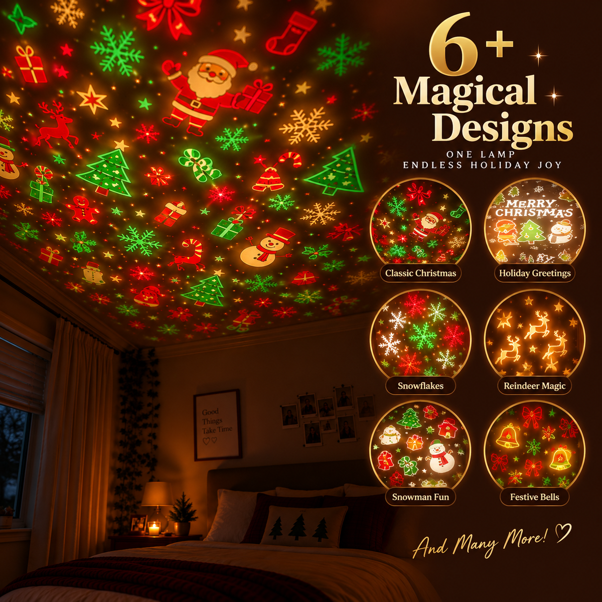 ⏳ Last Day 50% OFF – Christmas Projector