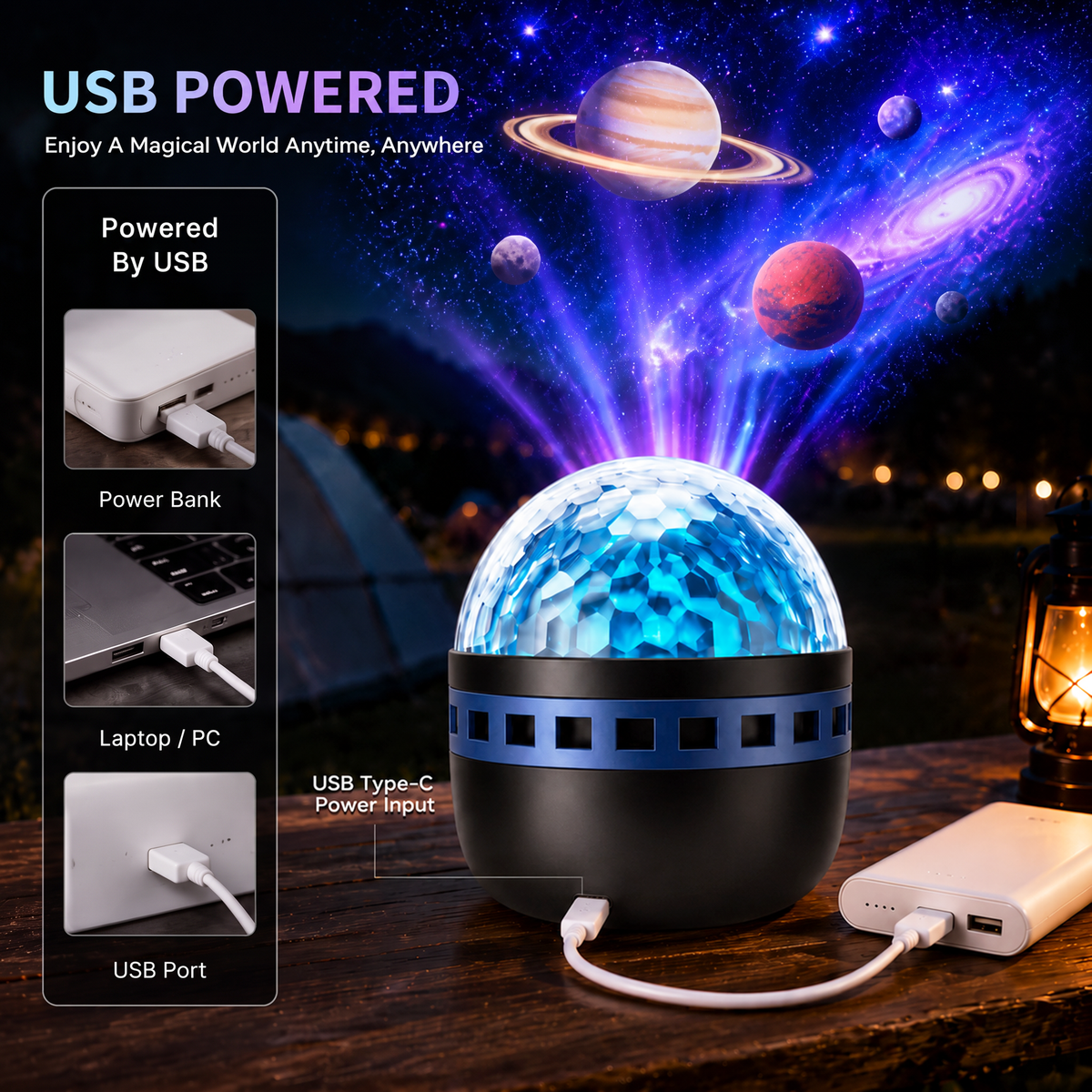 🔥Last Day 50% OFF🎁 - 360° Smart Holographic Starry Sky Projector (HD Smart Dynamic)