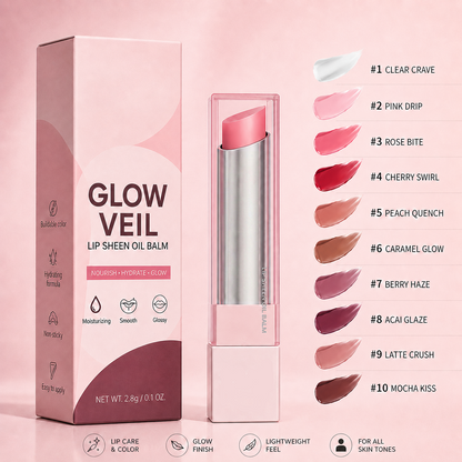 🔥Last Day Buy 1 Get 1 Free|Tidypap GLOW VEIL LIP SHEEN OIL BALM