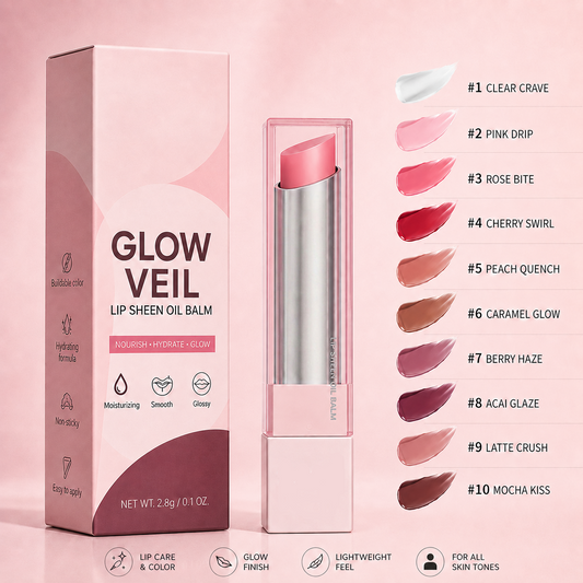 🔥Last Day Buy 1 Get 1 Free|Tidypap GLOW VEIL LIP SHEEN OIL BALM