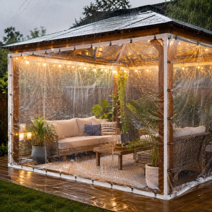 🔥LAST DAY 51% OFF - 🌧️ RainShield Pro™ Transparent Waterproof Tarp – Heavy-Duty Outdoor Cover with Secure Grommets