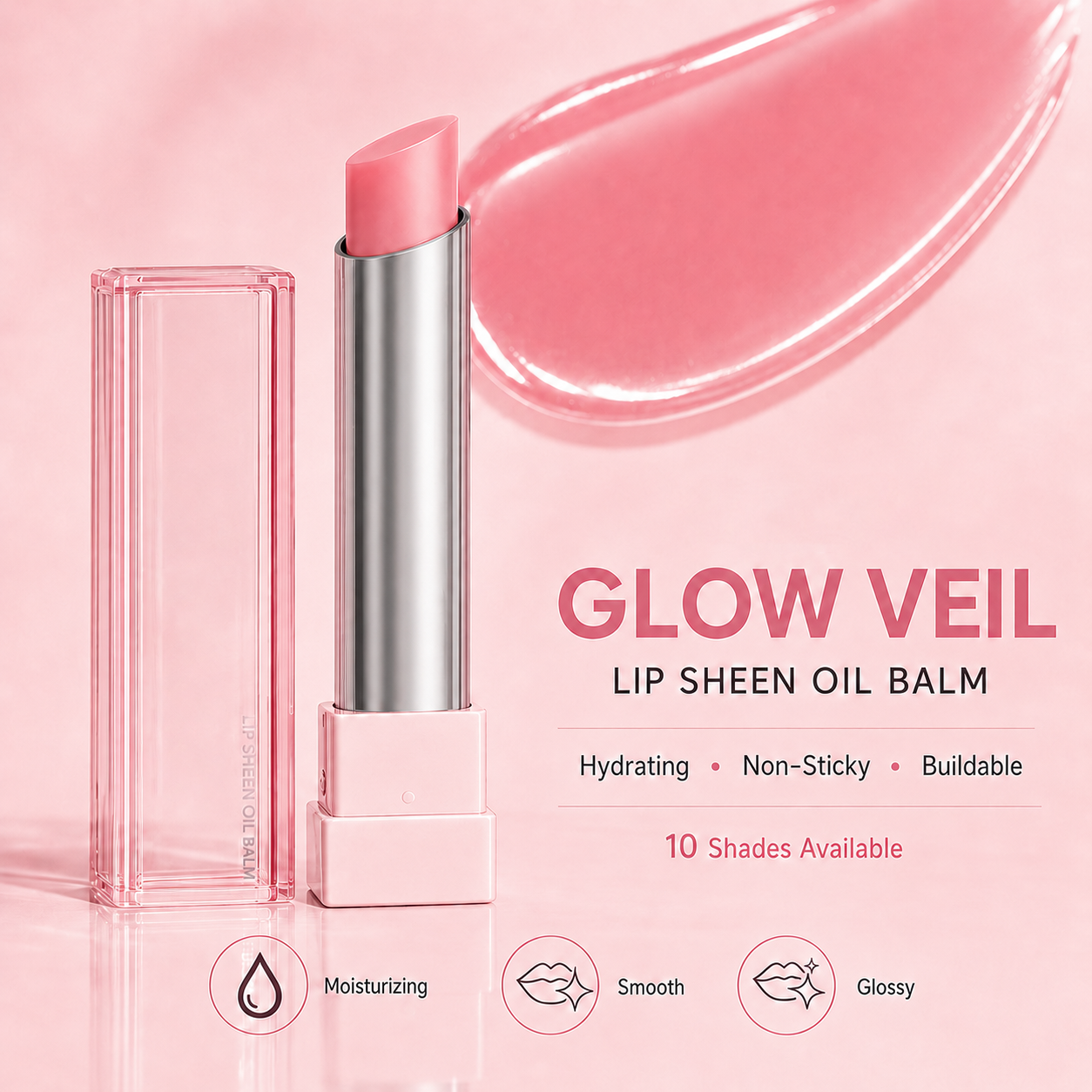 🔥Last Day Buy 1 Get 1 Free|Tidypap GLOW VEIL LIP SHEEN OIL BALM