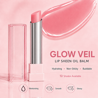 🔥Last Day Buy 1 Get 1 Free|Tidypap GLOW VEIL LIP SHEEN OIL BALM