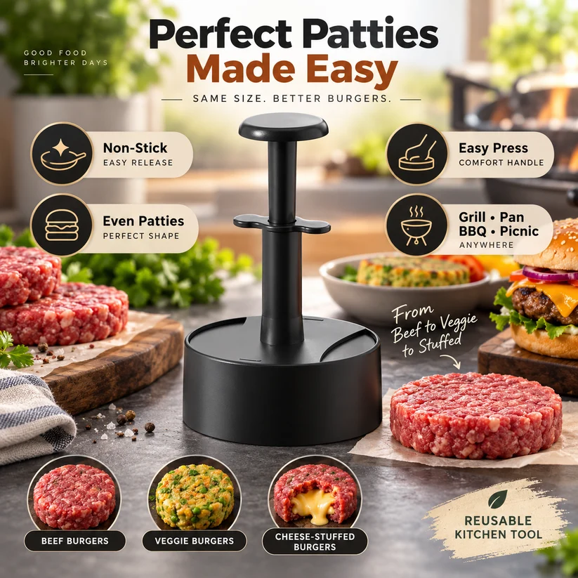 🍔 EasyPress Hamburger Patty Maker