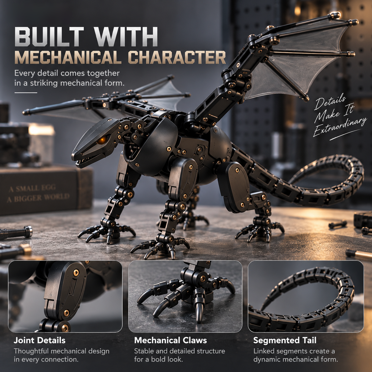 Dragon – Black – product view 2