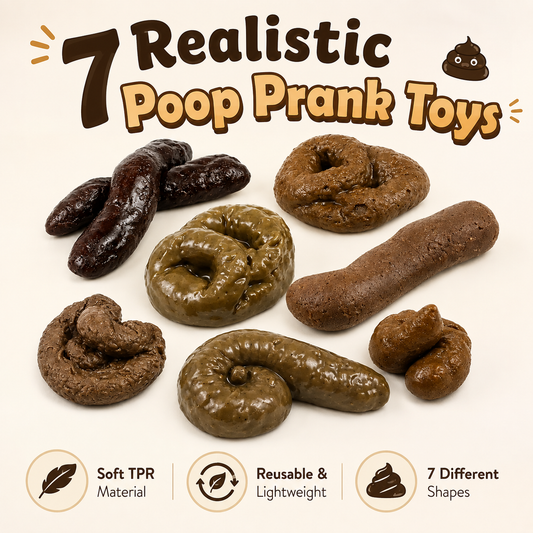 7-Piece Realistic Fake Poop Prank Set