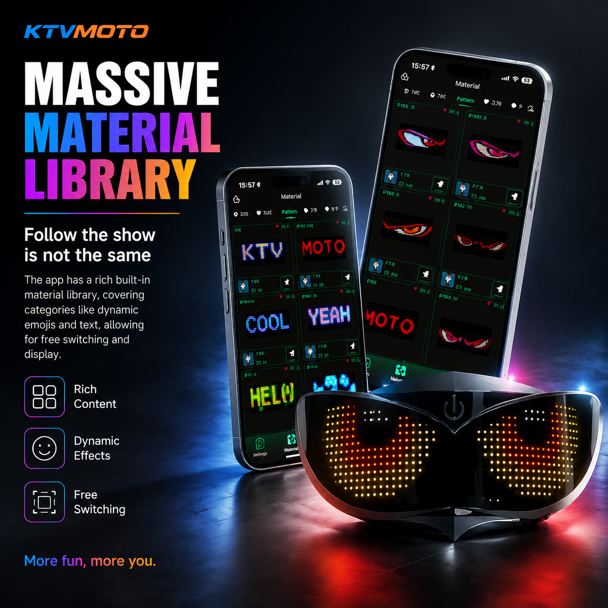 LED Evil Eye Warning Light Ambient Light - D19
