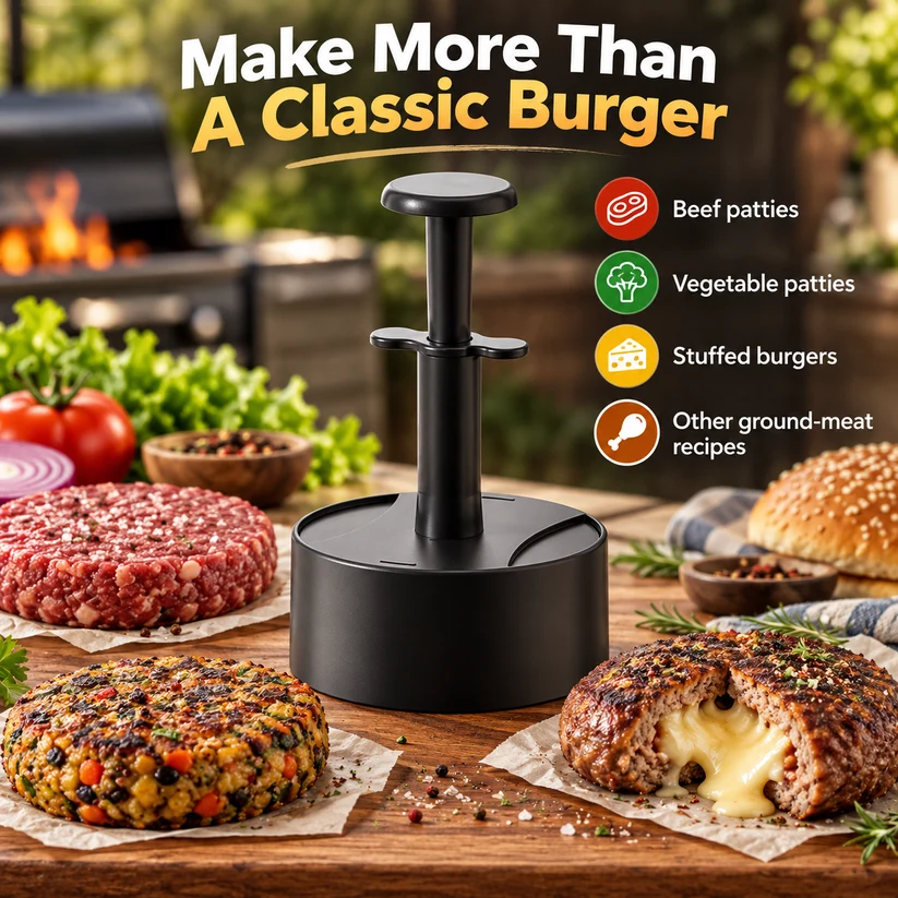 🍔 EasyPress Hamburger Patty Maker