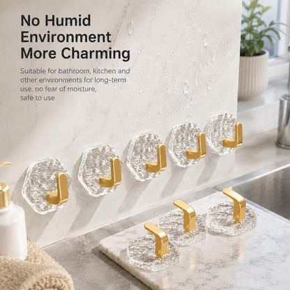 Heavy-Duty Self-Adhesive Hooks – No Drilling, Waterproof & Built to Hold
