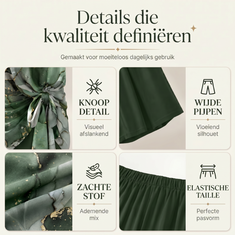 🔥50% KORTING🌿 Loungeset met patroon en brede poten 🌿Comfort & Luxe Print