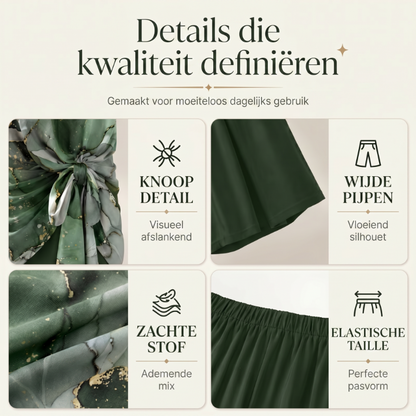 🔥50% KORTING🌿 Loungeset met patroon en brede poten 🌿Comfort & Luxe Print