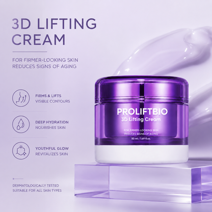 3D Lifting Night Cream | Visibly Firm Jawline & Smooth Fine Lines Overnight