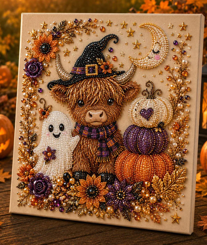🎃 Create Your Own Spooky Halloween Decoration ✨ DIY Diamond Art Kit That Turns Into A Sparkling Halloween Display