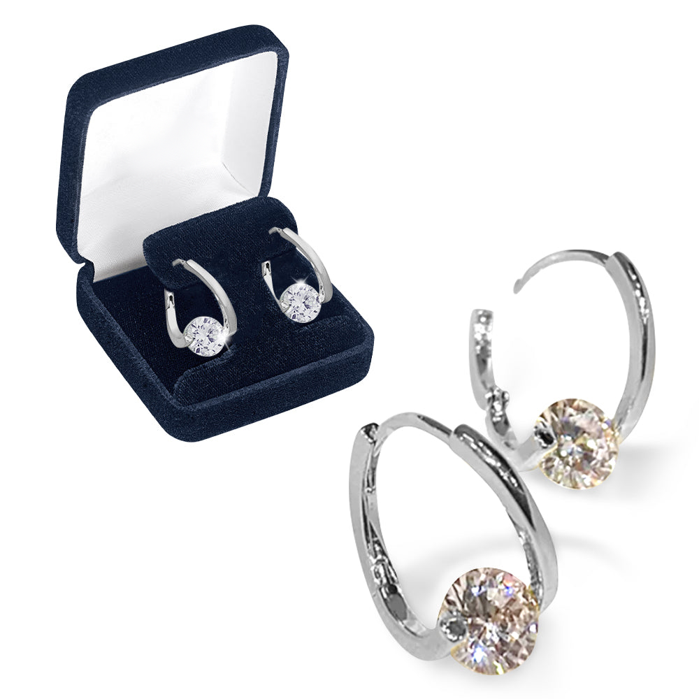 Korean-style new geometric micro-set cubic zirconia ear studs, unique design, fashionable and elegant, minimalist and versatile women's earrings