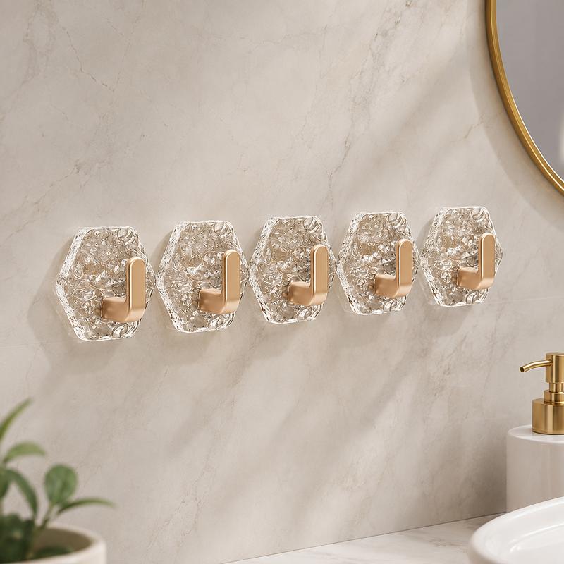 Heavy-Duty Self-Adhesive Hooks – No Drilling, Waterproof & Built to Hold