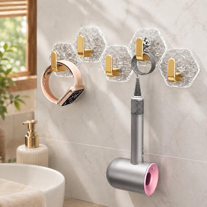 Heavy-Duty Self-Adhesive Hooks – No Drilling, Waterproof & Built to Hold