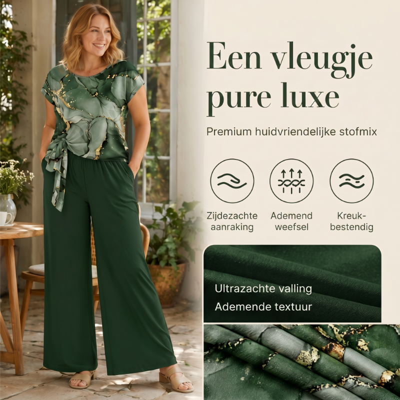 🔥50% KORTING🌿 Loungeset met patroon en brede poten 🌿Comfort & Luxe Print