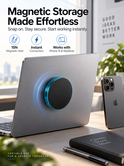 📲 C Magnetic Anti-Lost Portable SSD External Solid State Drive