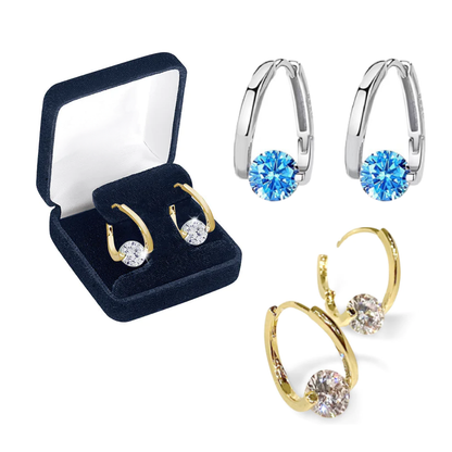 Korean-style new geometric micro-set cubic zirconia ear studs, unique design, fashionable and elegant, minimalist and versatile women's earrings