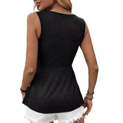 Elegant Slimming V-Neck Tank Top
