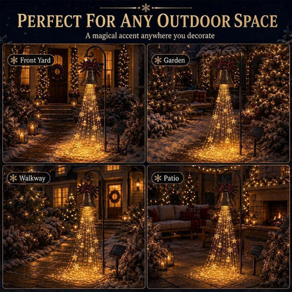 🎄🔥LAST DAY 70% OFF-🔔Christmas Bell Cascade Solar Yard Light✨