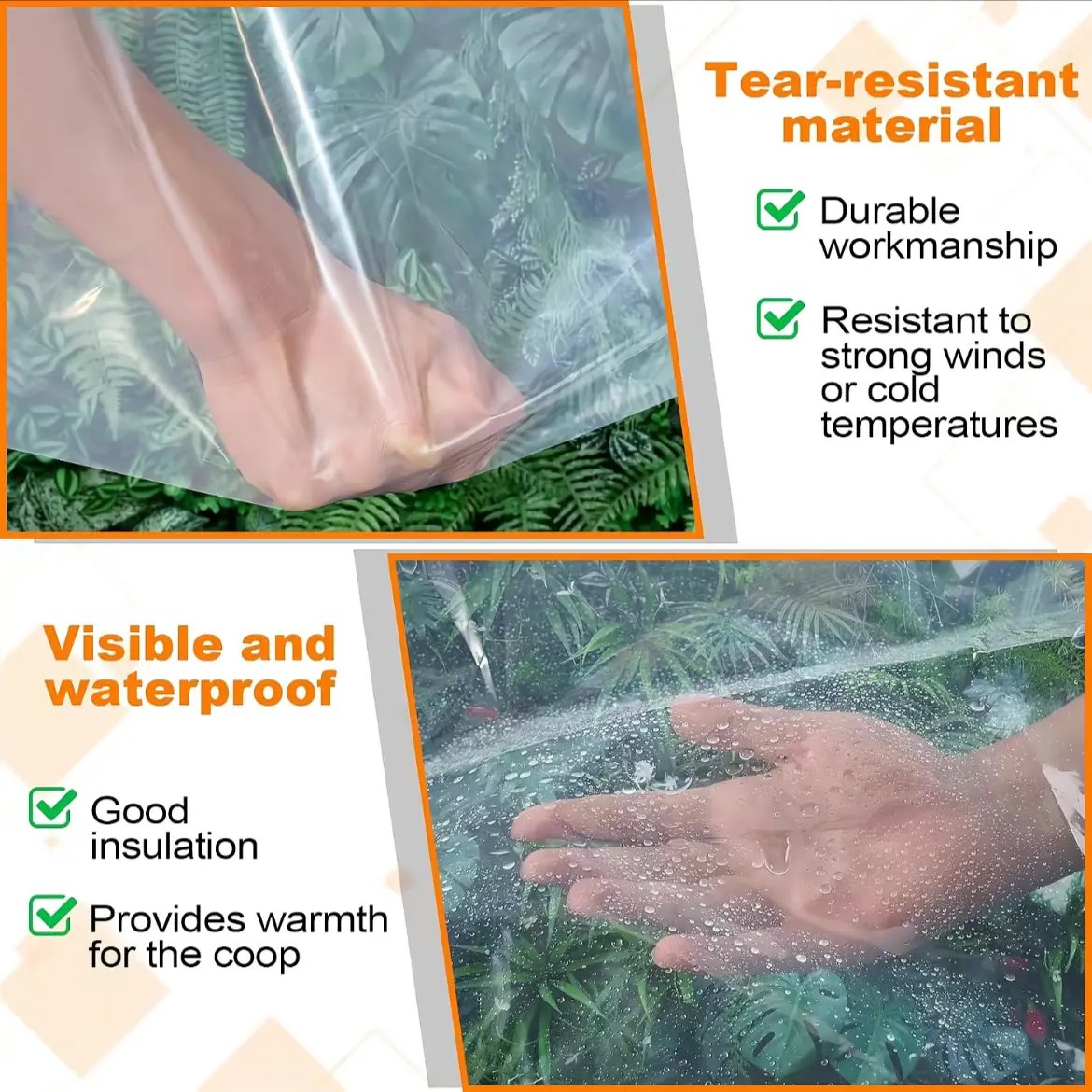 🔥LAST DAY 51% OFF - 🌧️ RainShield Pro™ Transparent Waterproof Tarp – Heavy-Duty Outdoor Cover with Secure Grommets
