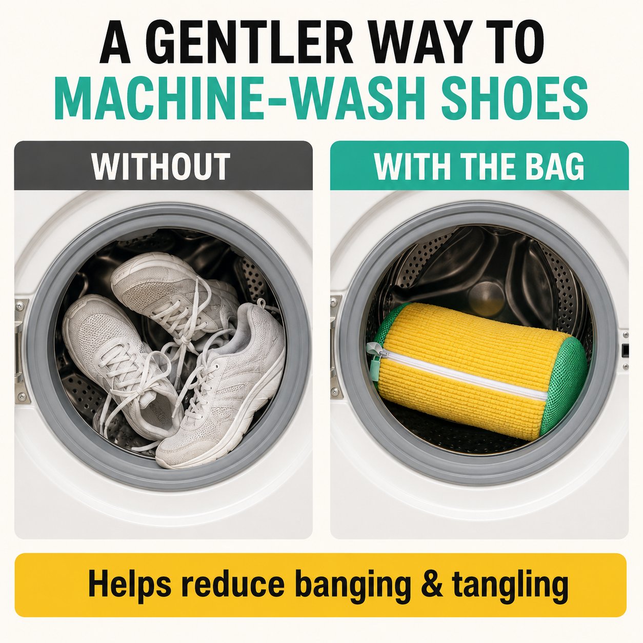 Hot Sale 50% OFF👟2-in-1 Shoe & Laundry Wash Bag👔