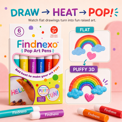 Loveskybee™ 3D Relief Art Pen – Turn Flat Drawings Into Touchable 3D Art
