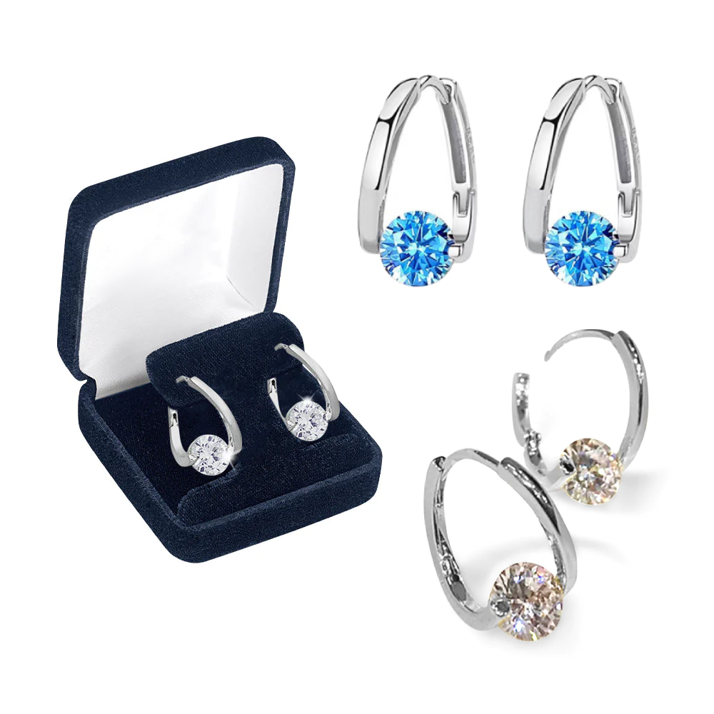 Korean-style new geometric micro-set cubic zirconia ear studs, unique design, fashionable and elegant, minimalist and versatile women's earrings