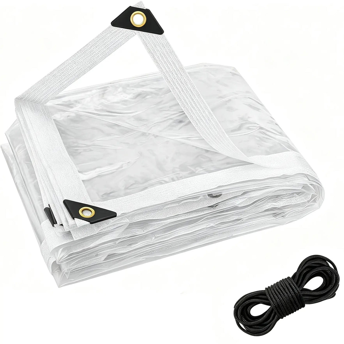 🔥LAST DAY 51% OFF - 🌧️ RainShield Pro™ Transparent Waterproof Tarp – Heavy-Duty Outdoor Cover with Secure Grommets