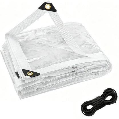 🔥LAST DAY 51% OFF - 🌧️ RainShield Pro™ Transparent Waterproof Tarp – Heavy-Duty Outdoor Cover with Secure Grommets