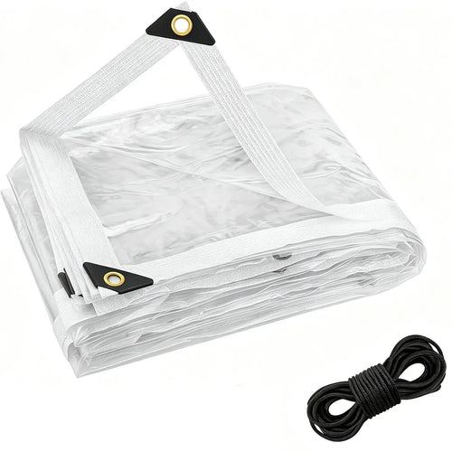 🔥LAST DAY 51% OFF - 🌧️ RainShield Pro™ Transparent Waterproof Tarp – Heavy-Duty Outdoor Cover with Secure Grommets