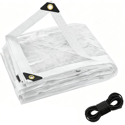 🔥LAST DAY 51% OFF - 🌧️ RainShield Pro™ Transparent Waterproof Tarp – Heavy-Duty Outdoor Cover with Secure Grommets
