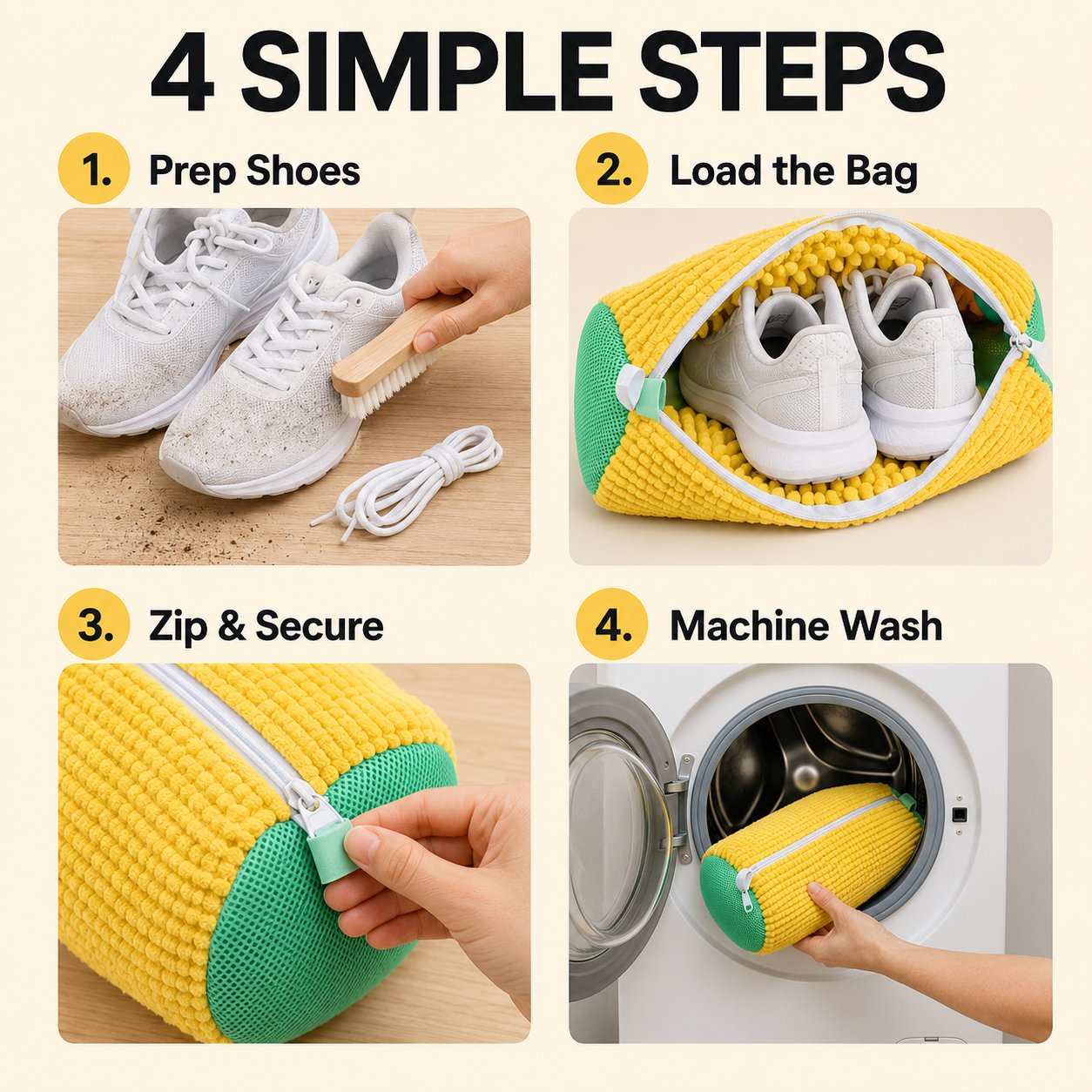 Hot Sale 50% OFF👟2-in-1 Shoe & Laundry Wash Bag👔
