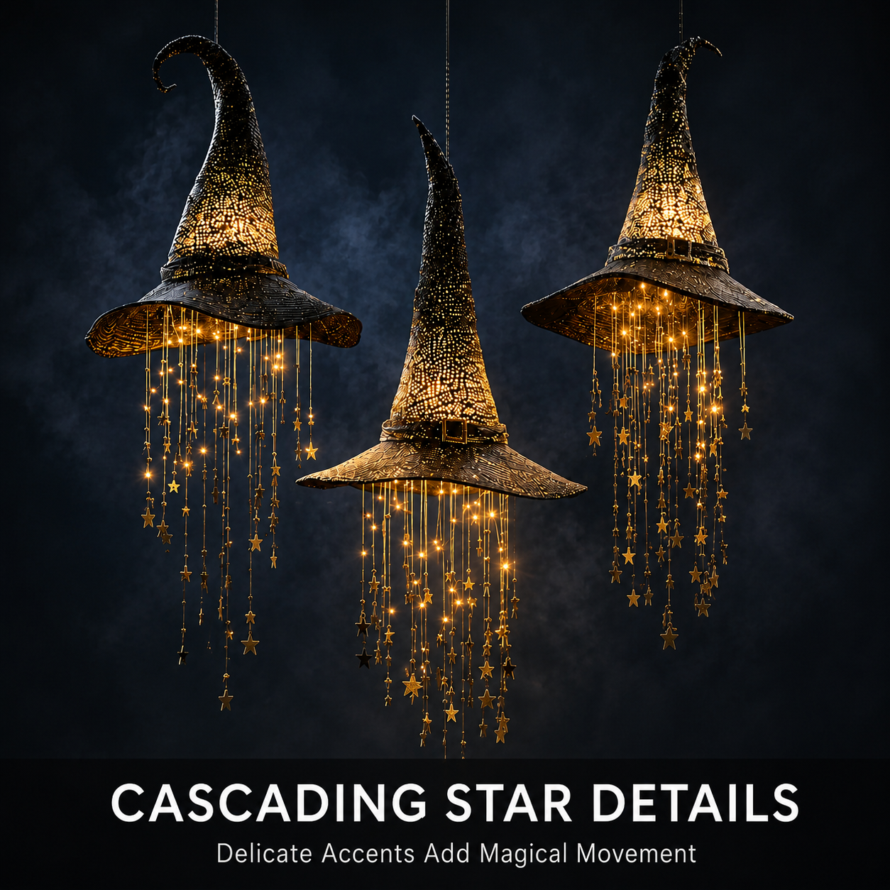 🔥HOT SALE 55% OFF🧙 Lighted Witch Hat Hanging Chime
