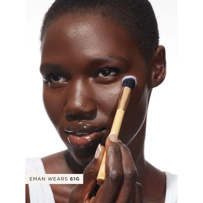 tarte concealer paw brush - angled for seamless application