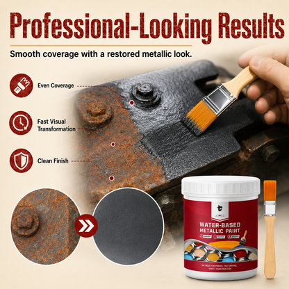 ⌛Time‑Limited Special⏰Rust ConverterMetallic Paint – One coatstops rust, no sanding, no fumes. 🔨🛡️