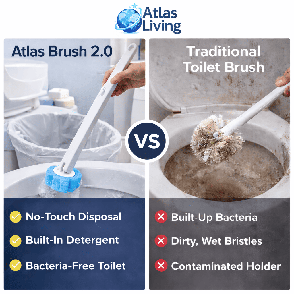 Atlas and traditional brush comparison