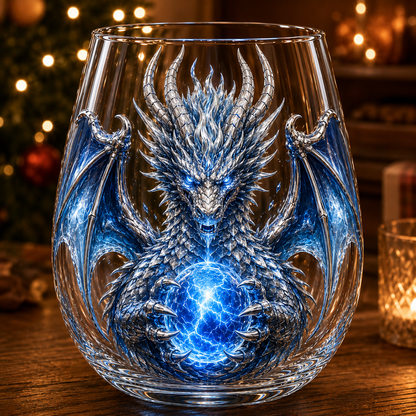 🐉✨ 3D Mythic Dragon Glass Art Cup | Luxury Raised Fantasy Glassware for Whiskey, Home Bar Decor & Legendary Gifts 🎁