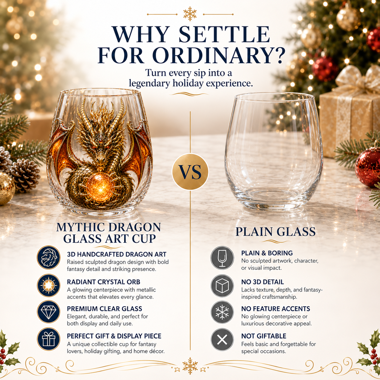 🐉✨ 3D Mythic Dragon Glass Art Cup | Luxury Raised Fantasy Glassware for Whiskey, Home Bar Decor & Legendary Gifts 🎁
