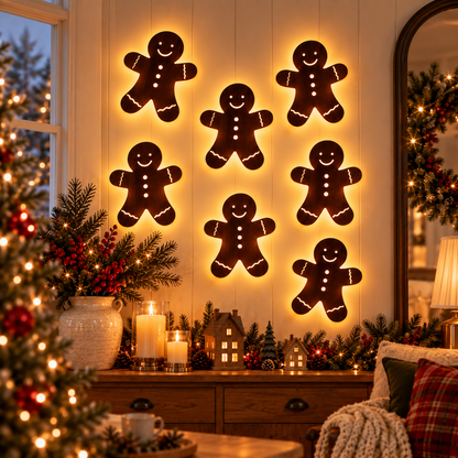 Glowing Christmas Wall Decor — 7 Holiday Styles + Remote Control