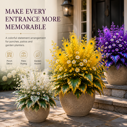 🌿🔥 Peacock Flame Hosta Bulbs – Vibrant Multicolor Foliage for Gardens, Patios & Planters 🦚