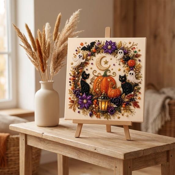 🎃 Create Your Own Spooky Halloween Decoration ✨ DIY Diamond Art Kit That Turns Into A Sparkling Halloween Display