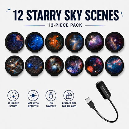 Plug-&-Play HD Christmas Projector – 6 or 10 Festive Scenes