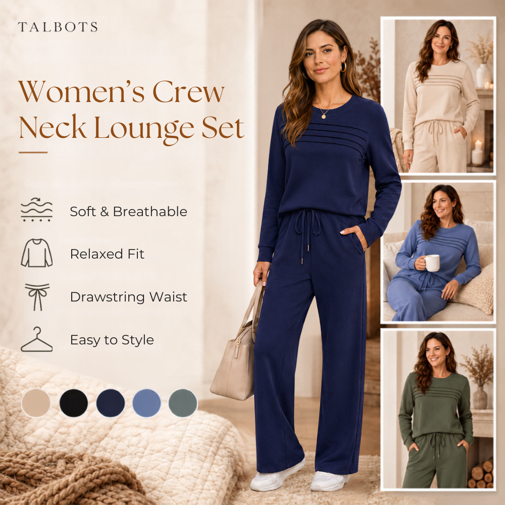 🔥 LAST DAY BLACK FRIDAY — 50% OFF ✨TALBOTS Women’s Crew Neck Lounge Set