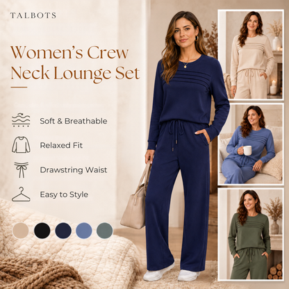 🔥 LAST DAY BLACK FRIDAY — 50% OFF ✨TALBOTS Women’s Crew Neck Lounge Set