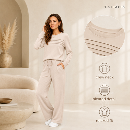 🔥 LAST DAY BLACK FRIDAY — 50% OFF ✨TALBOTS Women’s Crew Neck Lounge Set