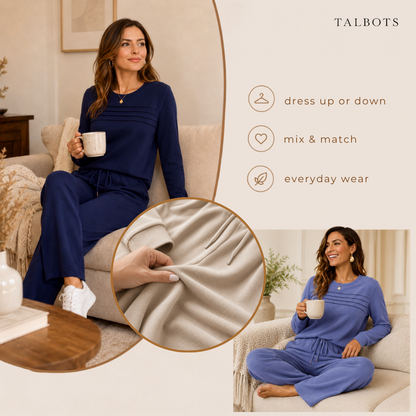 🔥 LAST DAY BLACK FRIDAY — 50% OFF ✨TALBOTS Women’s Crew Neck Lounge Set