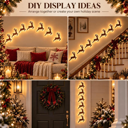 Glowing Christmas Wall Decor — 7 Holiday Styles + Remote Control